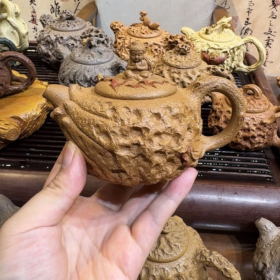 茶壶紫砂紫砂供春壶佛手款容量190cc