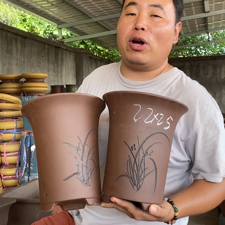 紫砂花盆盆栽花卉种植