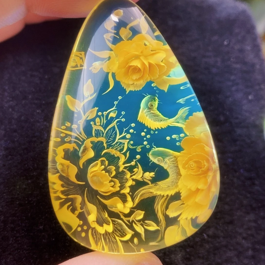 【闪购商品】金珀吊坠(不含链)未镶嵌