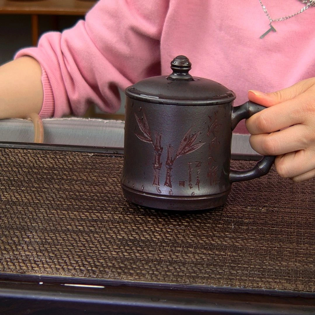 【闪购商品】茶杯绿泥高货放漏