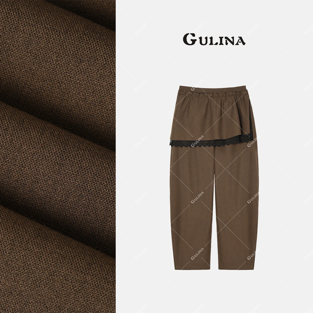 GULINA/娜姐欧货新款时尚经典真两件裙裤时尚百搭休闲88116