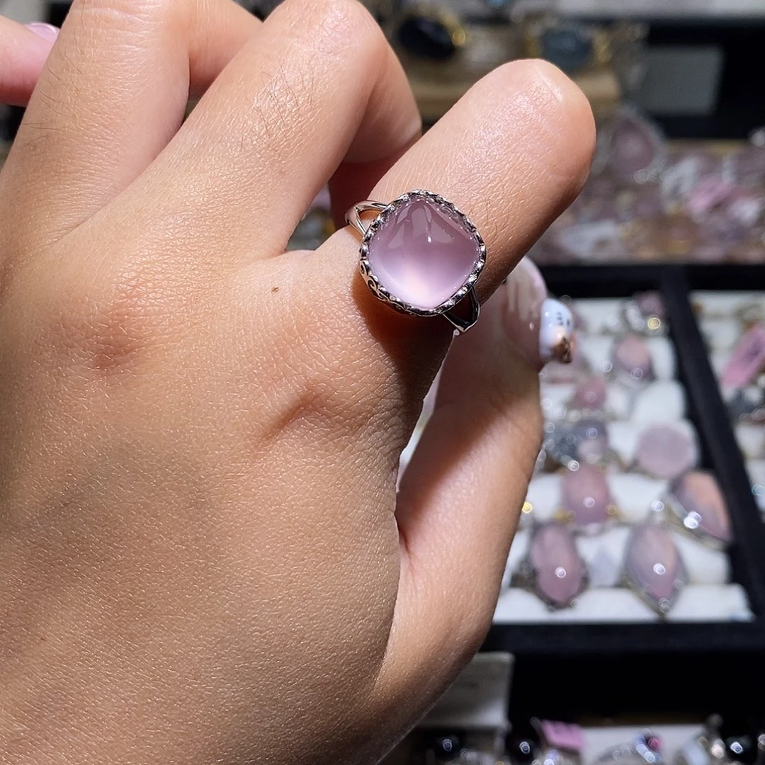 银S925镶嵌水晶戒指