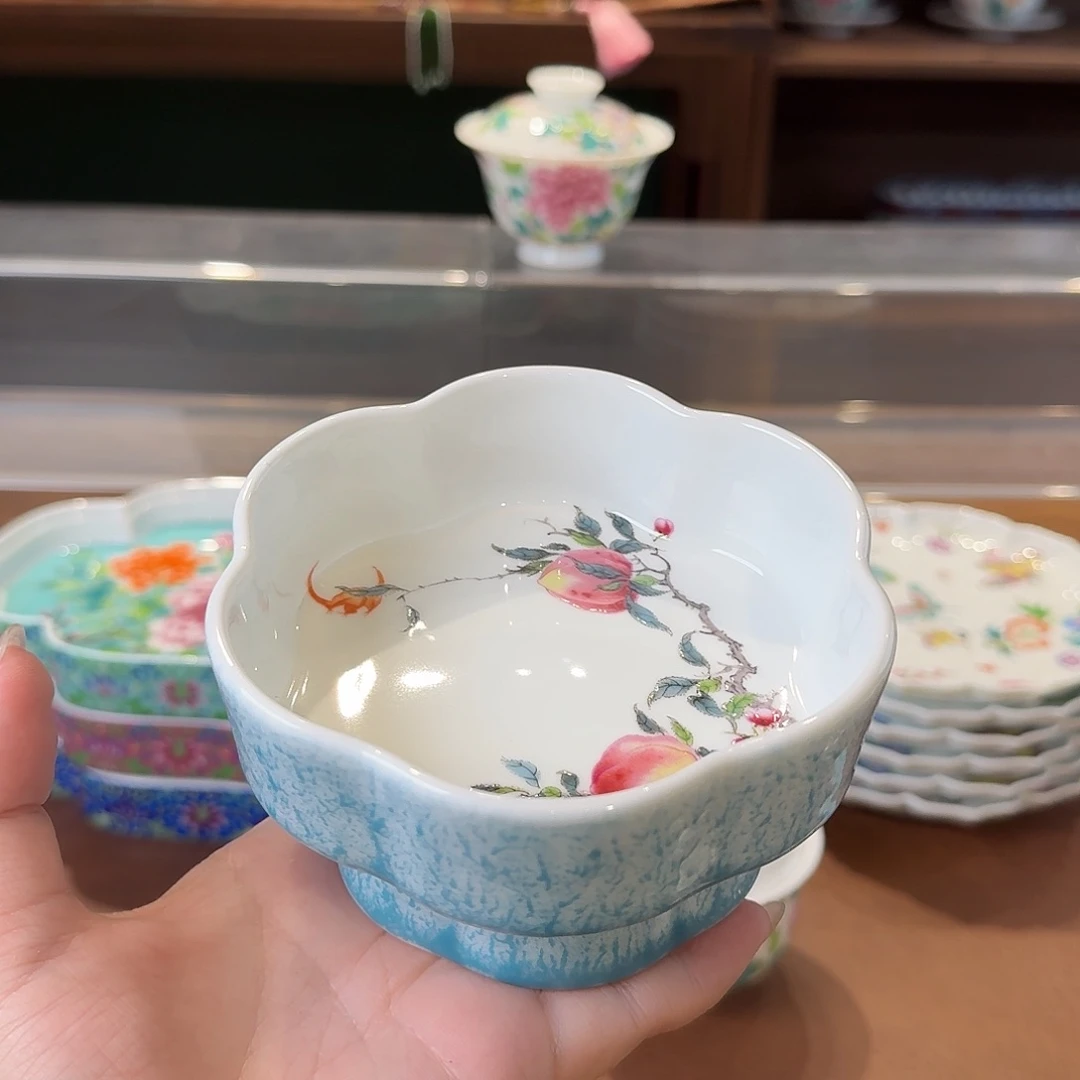 珐琅彩主人杯茶具套装
