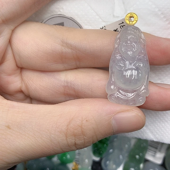 颈饰18K金镶嵌翡翠12356789998