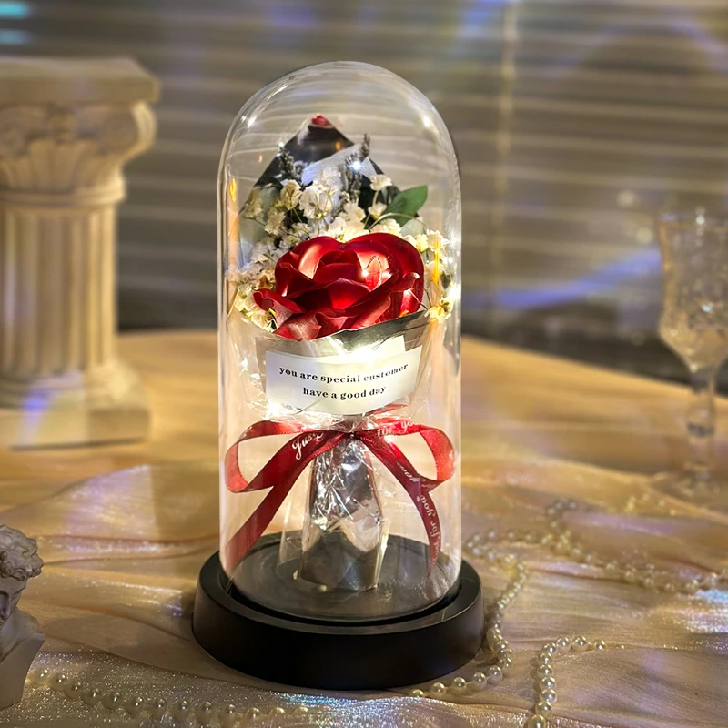 生日礼物女生送女友朋友送老婆实用的惊喜浪漫玫瑰花束永生花礼盒