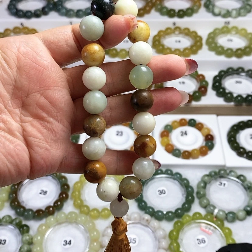【闪购商品】未镶嵌岫玉手链卡14