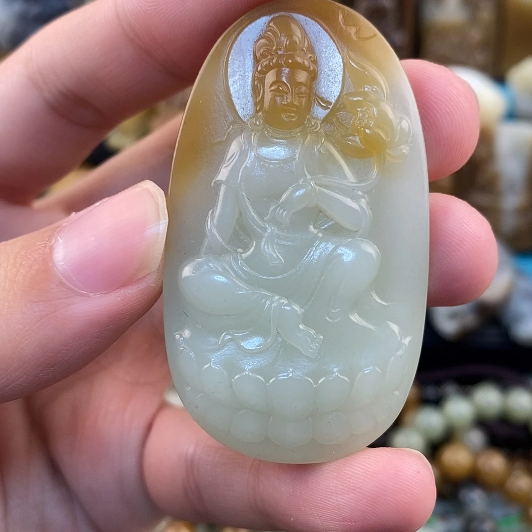 和田玉未镶嵌挂件