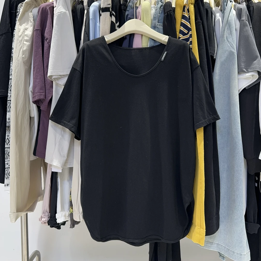 （沈阳五爱女装）3258慵懒锁骨显瘦短袖