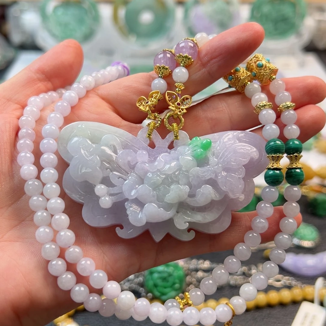 翡翠未镶嵌颈饰吊坠