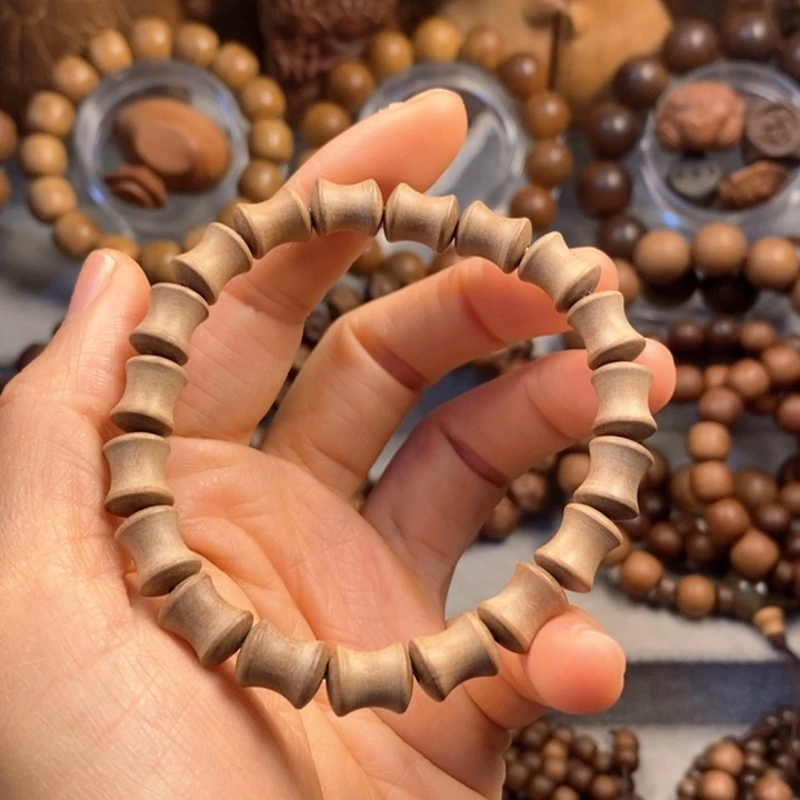 檀香木手串/手链老山檀奶香味竹节0.8