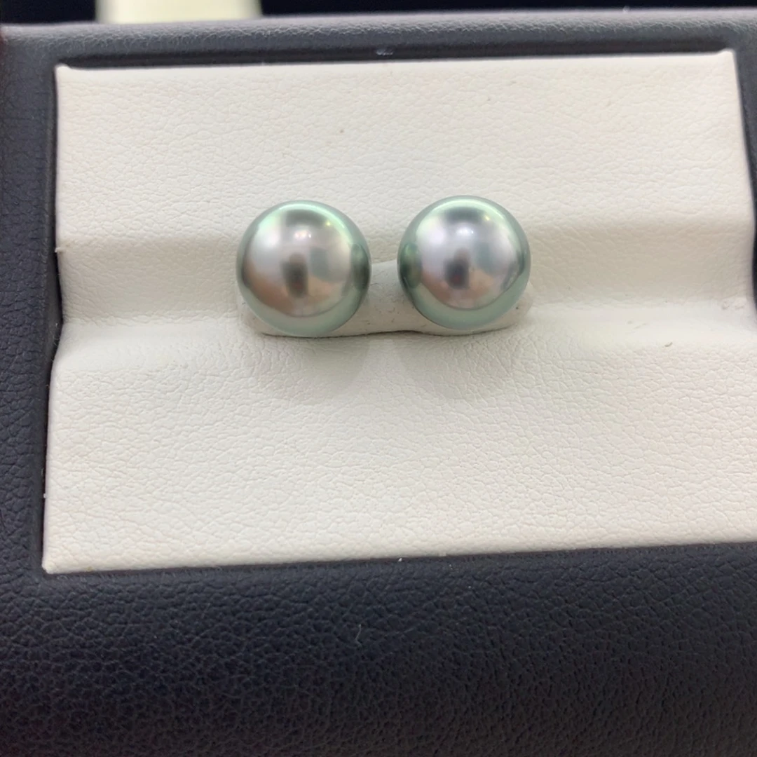 未镶嵌裸珠定制海水珍珠湖水绿9+