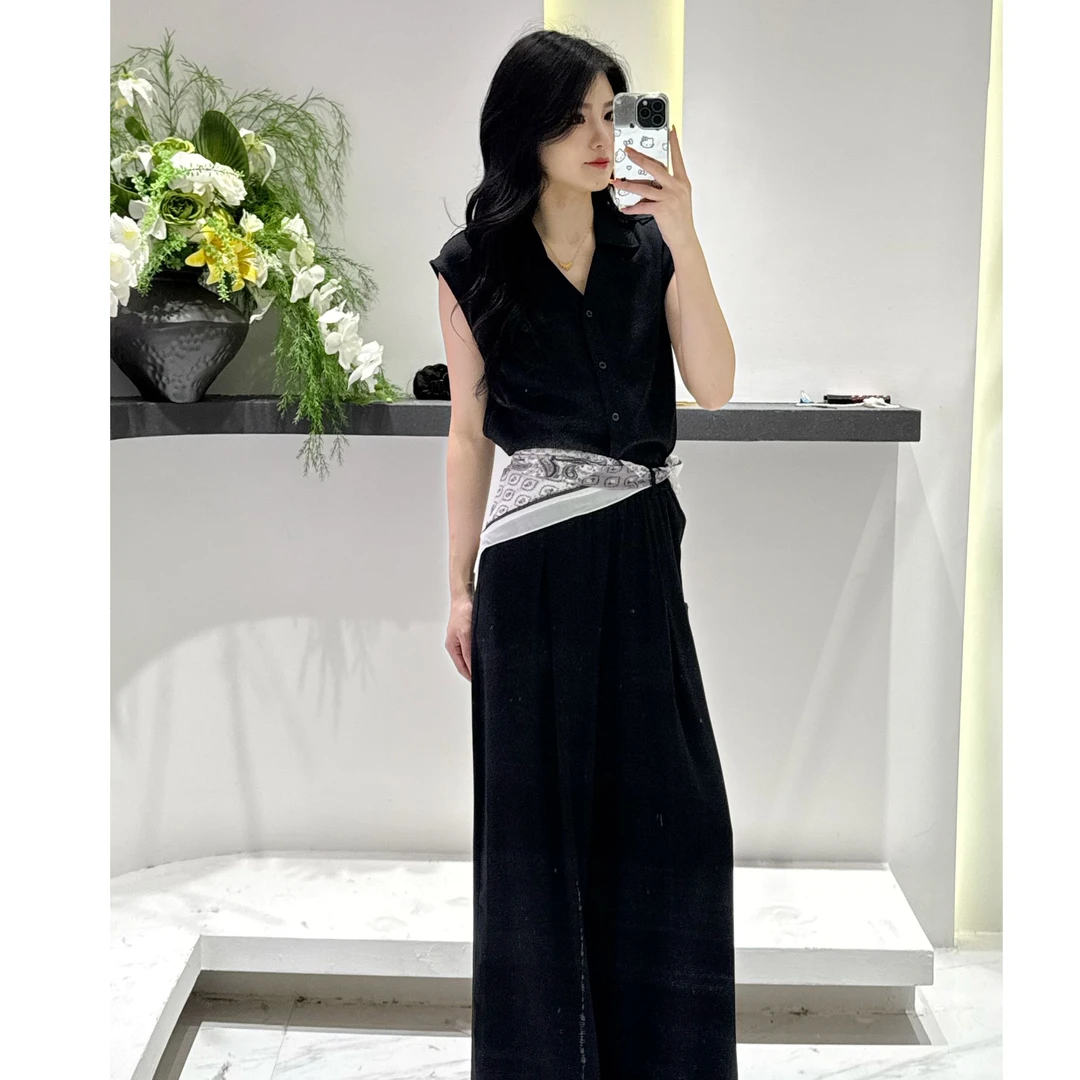 【YI家服饰】休闲风时尚套装夏季设计师气质上衣短袖加裤子86603