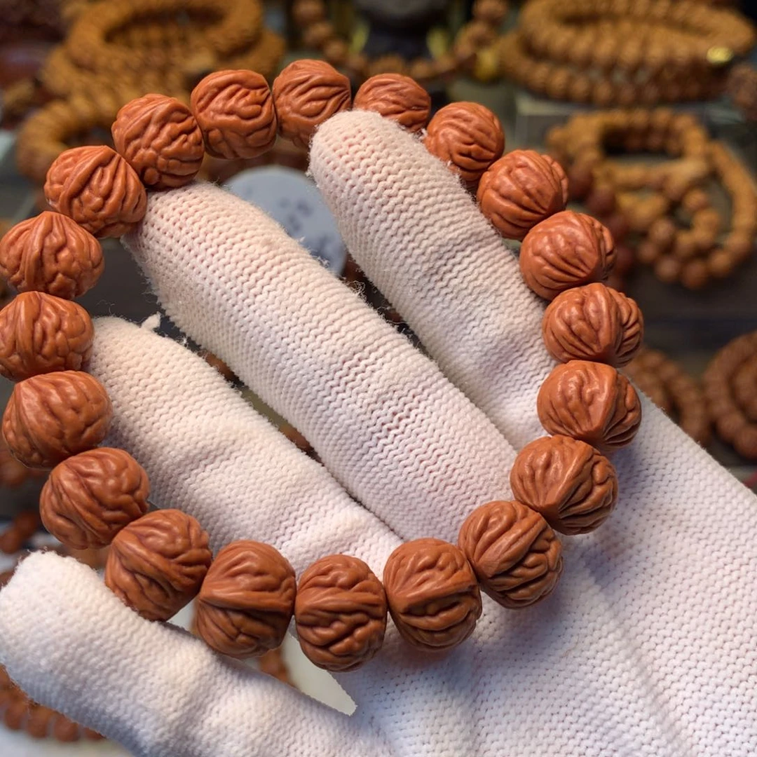 ****z桃核手串秦岭龙纹