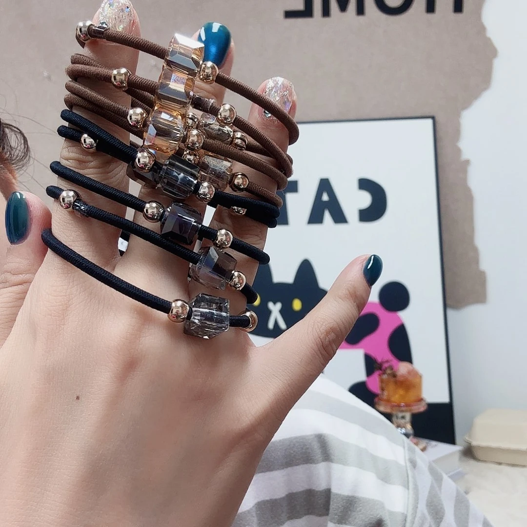 非金属无发绳10根5黑5咖