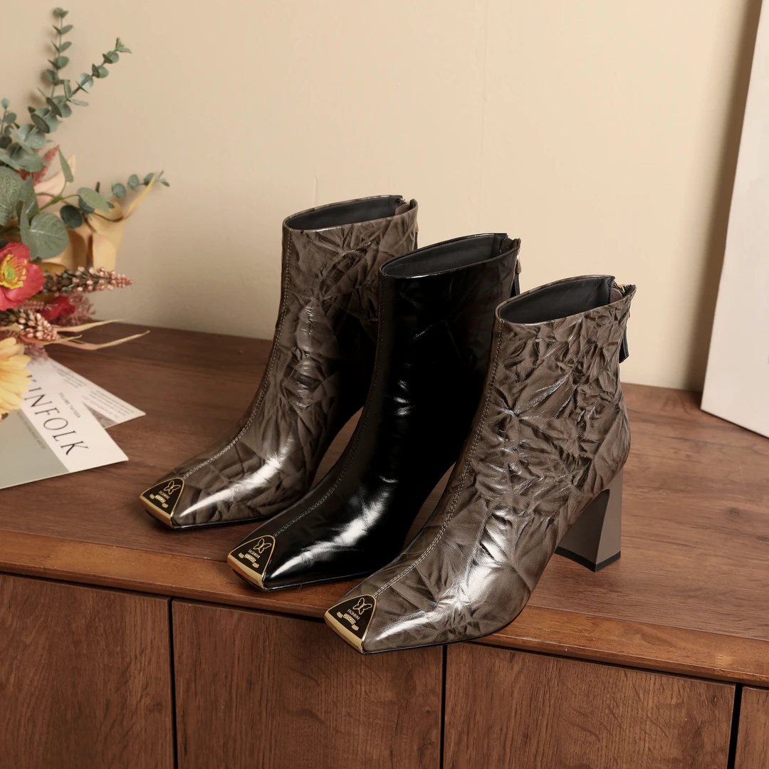 6.5CM2025秋冬季新款时尚真皮百搭皮鞋X013