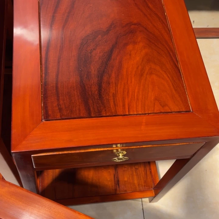 潮***胜紫檀木类端景台刺猬紫檀茶几