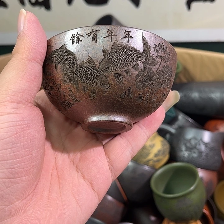 茶杯紫砂全手工紫砂主人杯