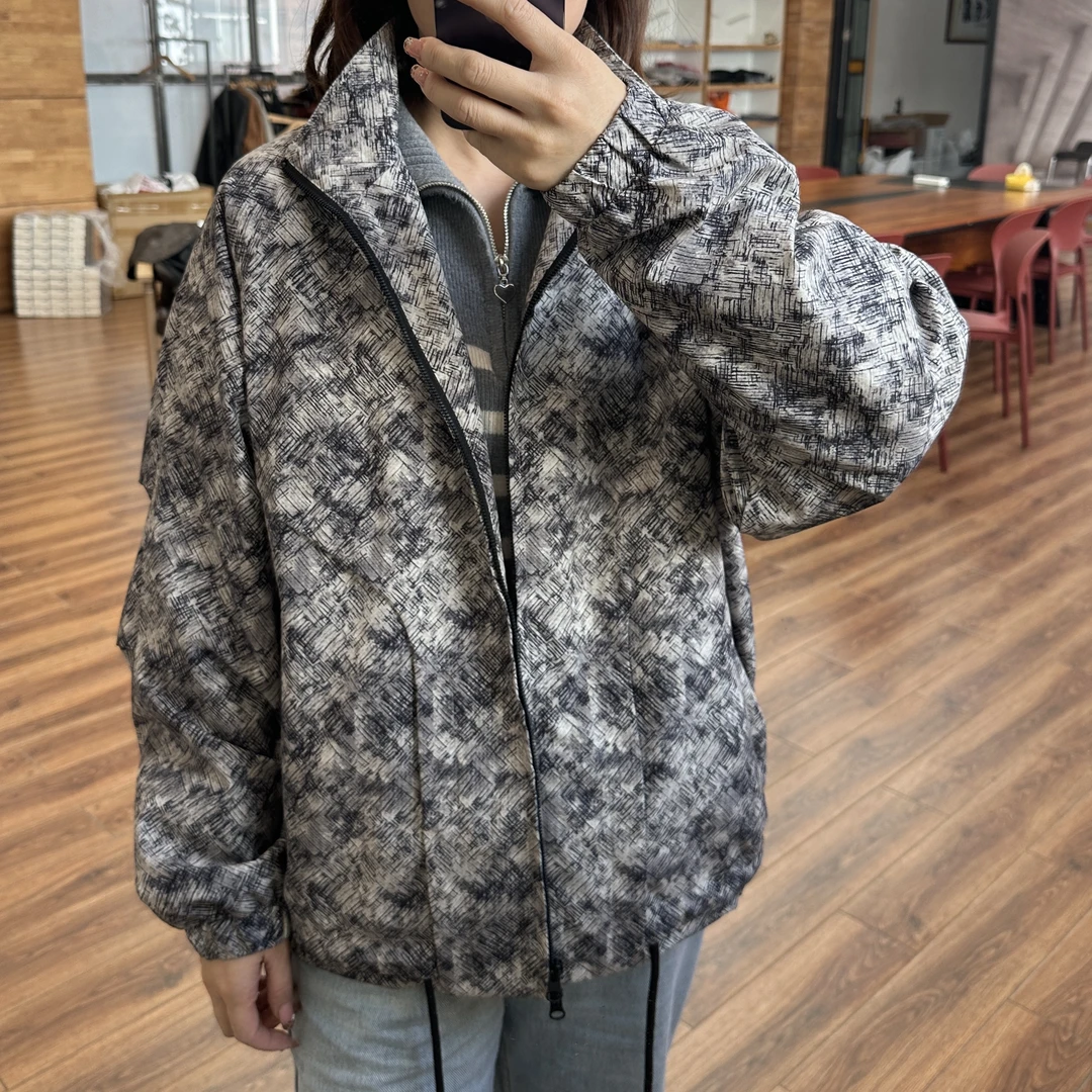 2025春季花岗岩宽松夹克舒适时尚外套68063