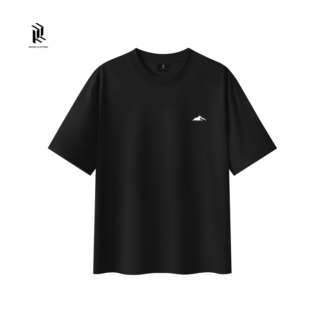 【RHETT KELLEY】夏季新款孤峰立体浮雕休闲百搭男士短袖圆领T恤