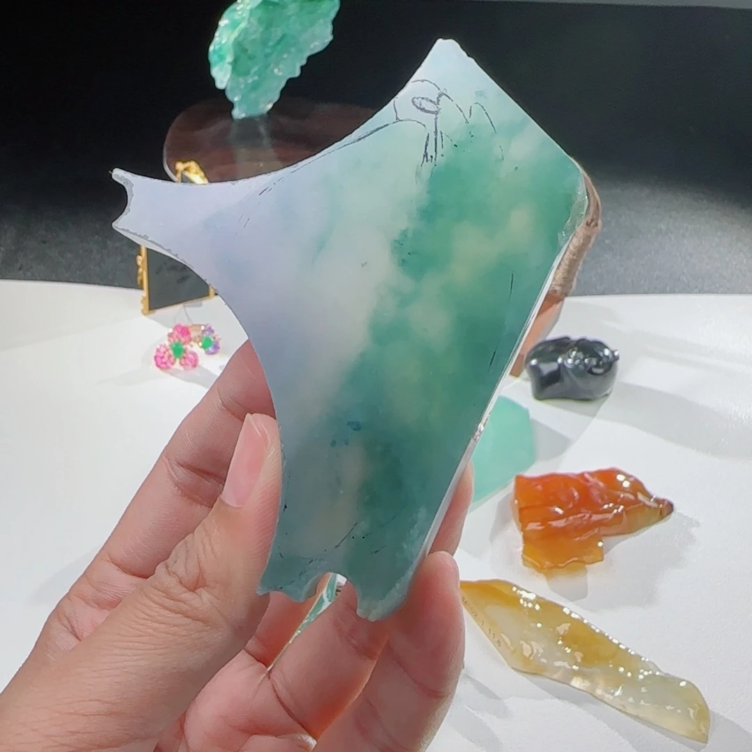 定制翡翠未镶嵌战**我堯