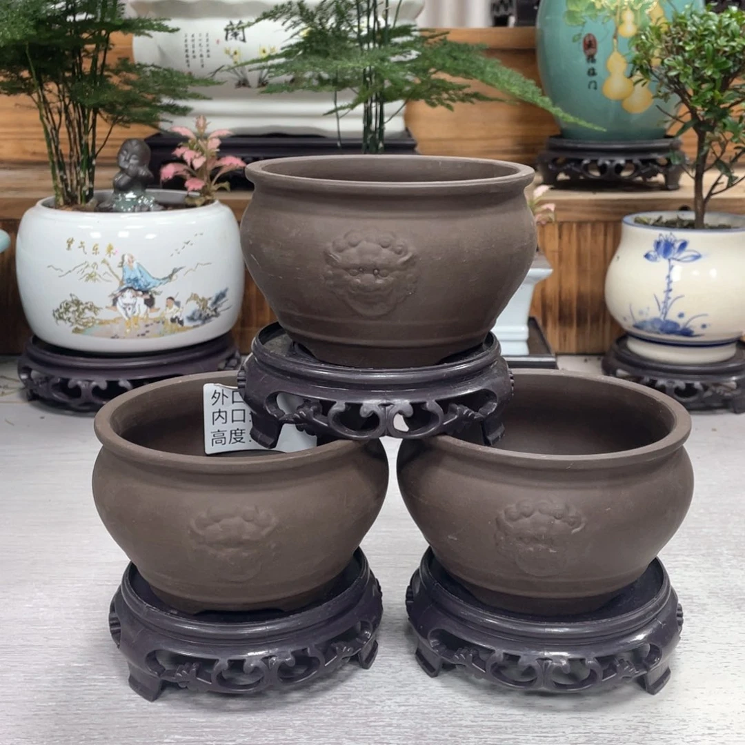 陶瓷紫砂花盆装饰艺术设计盆景盆