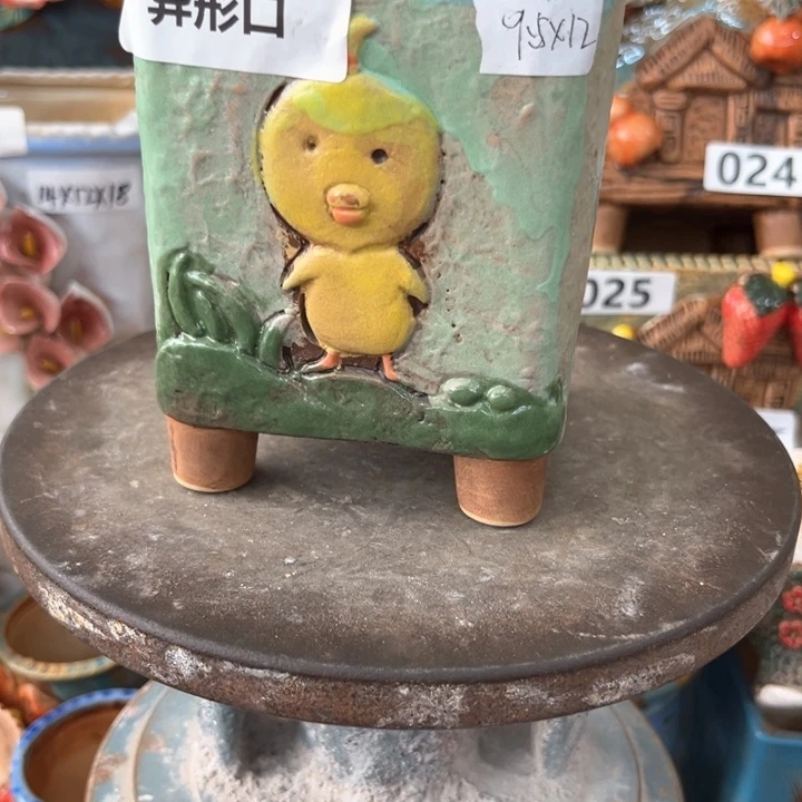 紫砂花盆粗陶材质多肉花盆