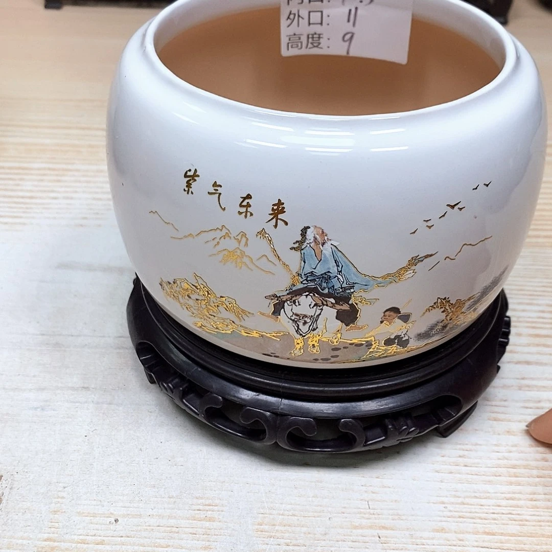 紫砂陶瓷艺术花盆