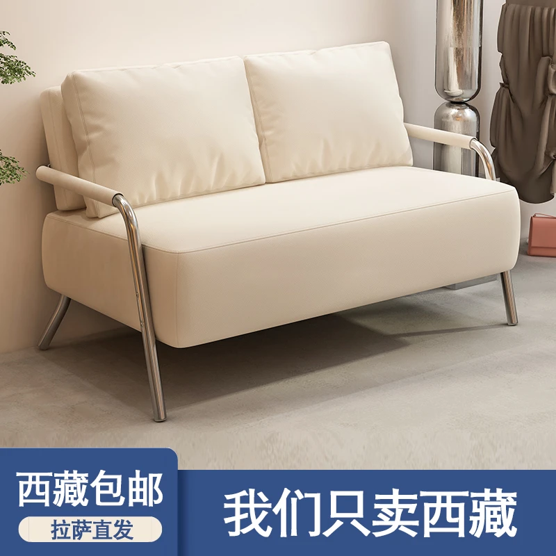 新疆包邮沙发客厅出租房屋卧室办公室直排单人服装店小户型沙发