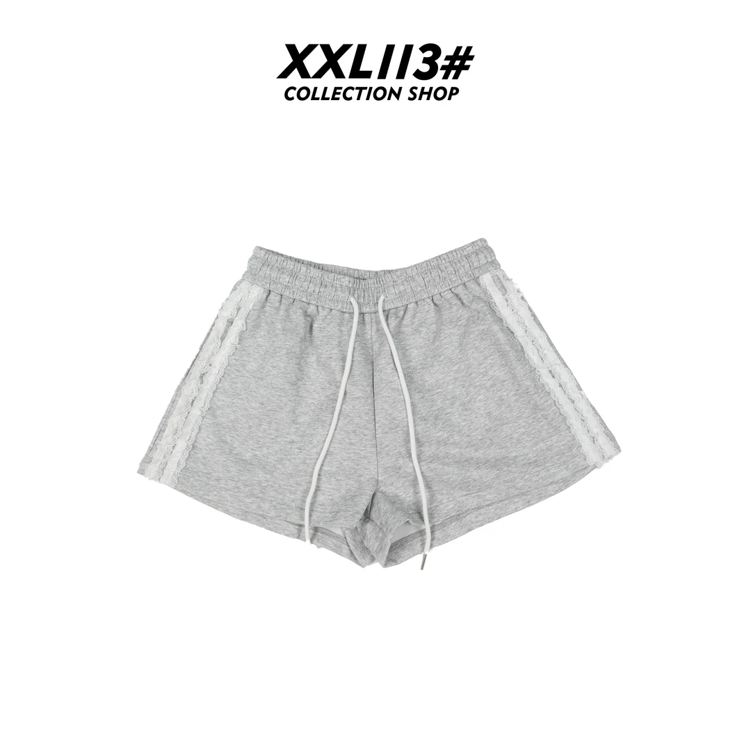 113* CENTRALIZED SHOP阔腿裤夏季短裤蕾丝拼接甜美X5F12D5895