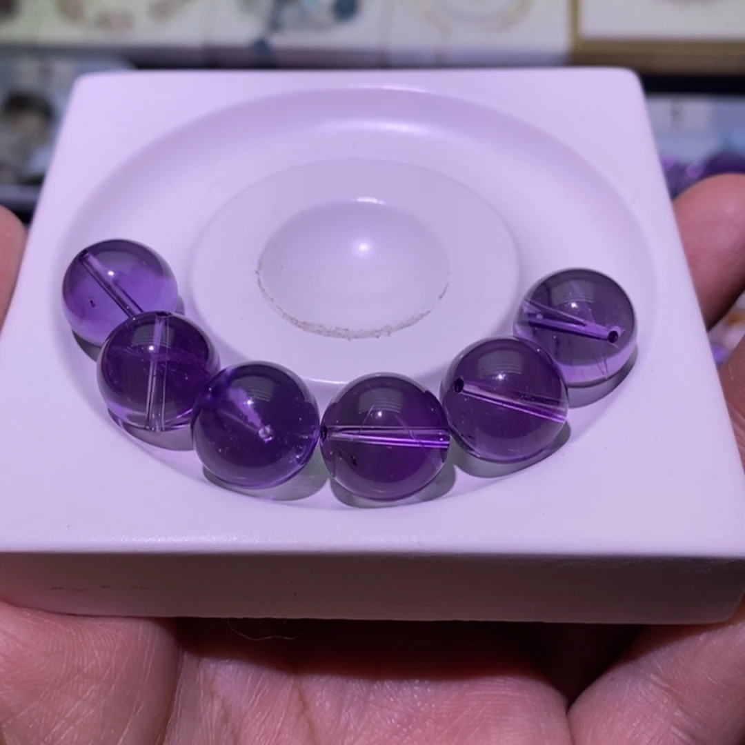 水晶手串未镶嵌紫水晶