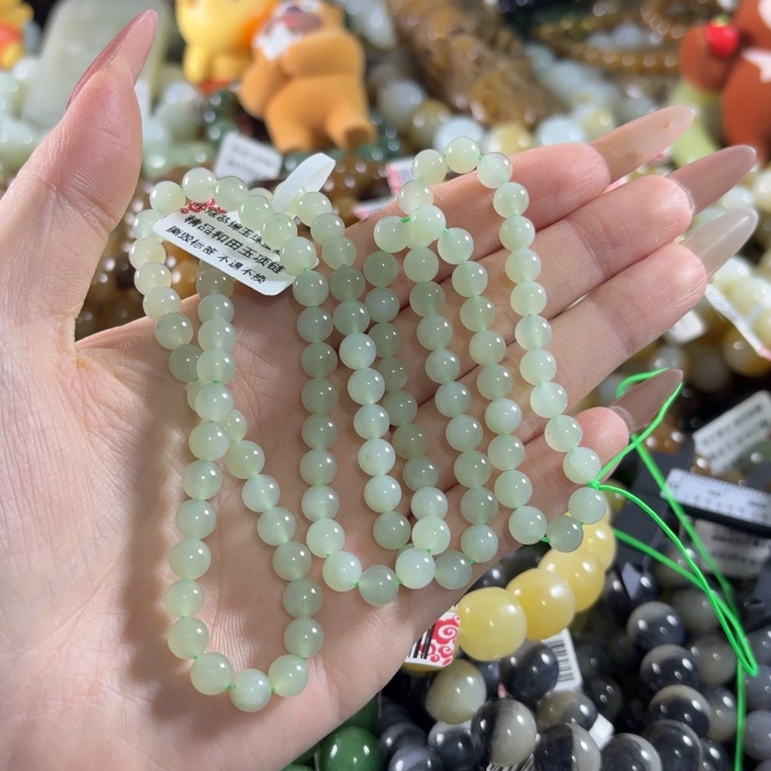 和田玉未镶嵌手链4