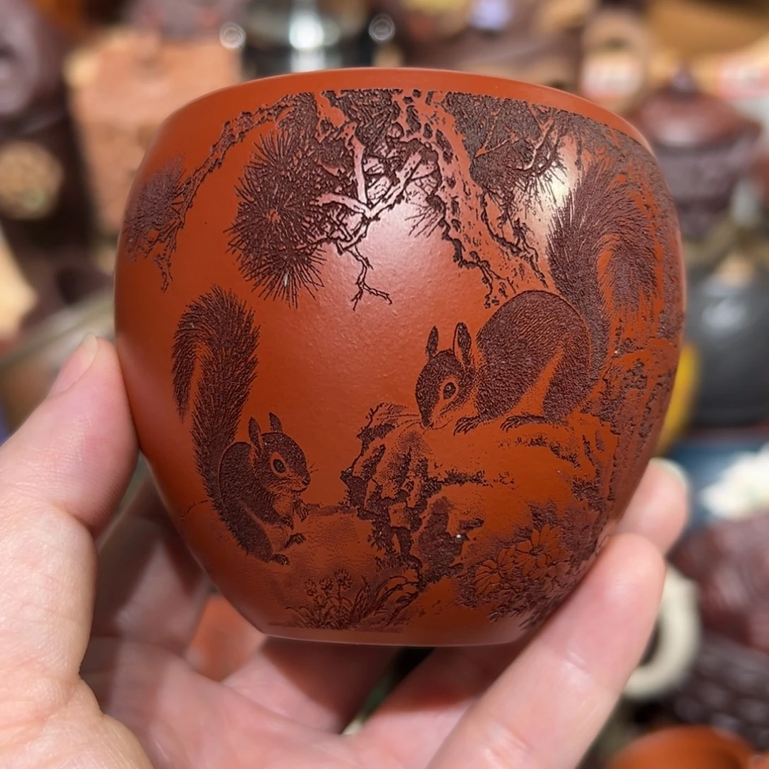 紫砂茶杯宜兴紫砂主人杯