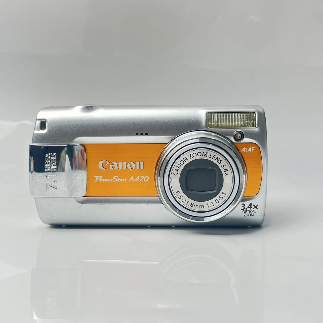 95新 Canon/佳能 a470银橙色710w像素3.4倍变焦
