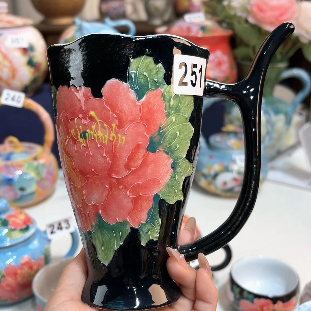 笑****景德镇手绘高温釉下彩陶瓷茶具