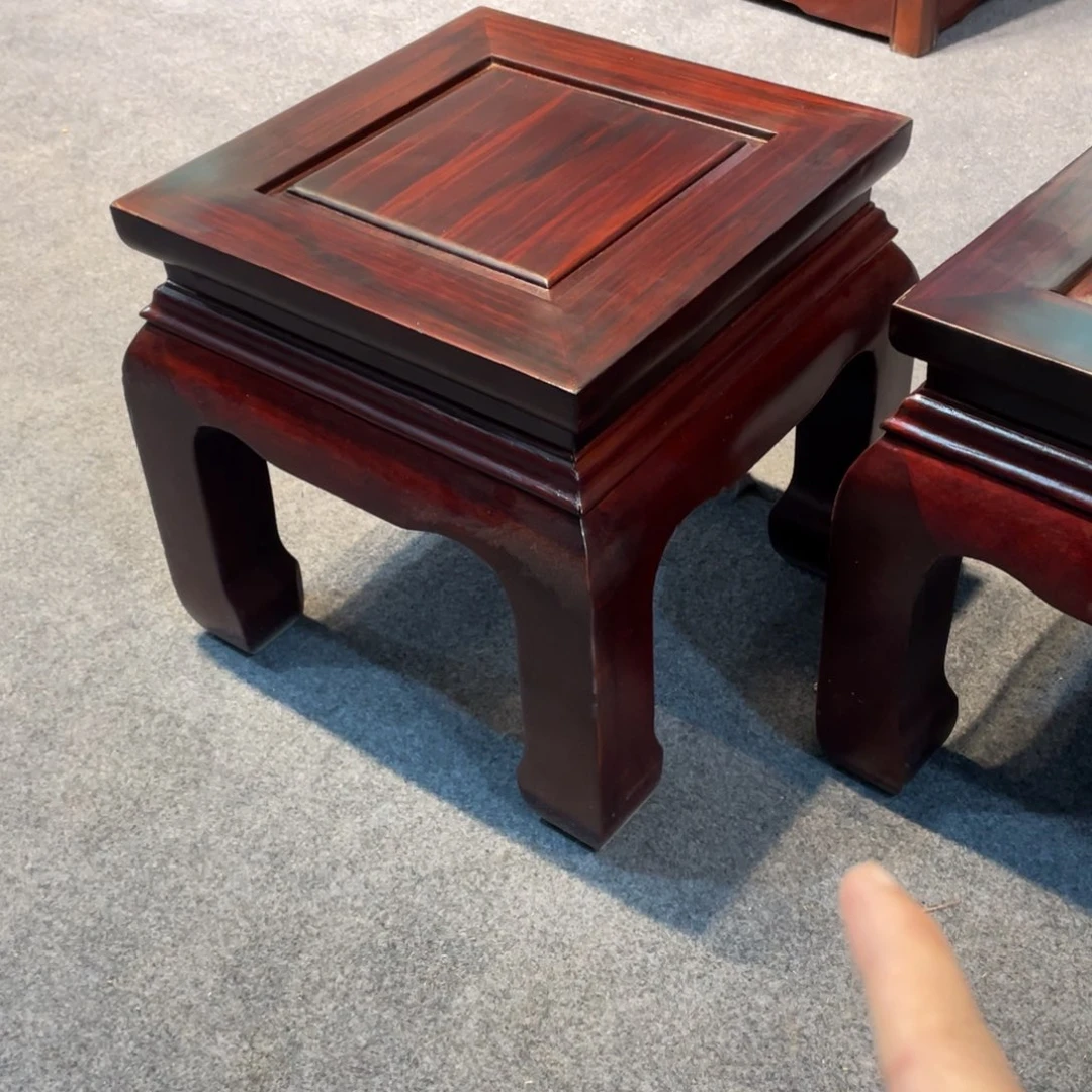 黑酸枝木类家具四方凳