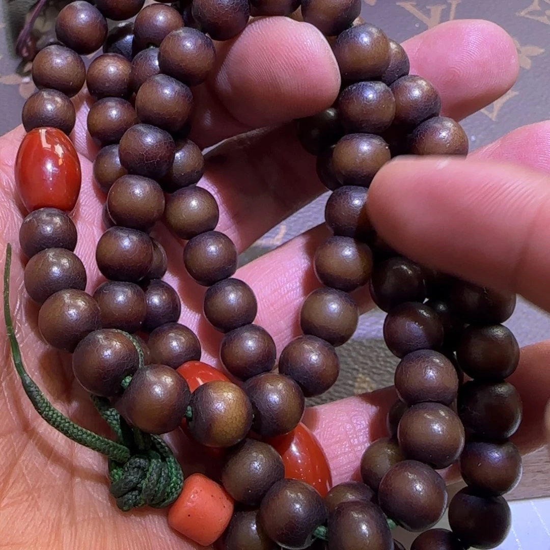 玻璃DIY藏弟出品，藏区老念珠根43