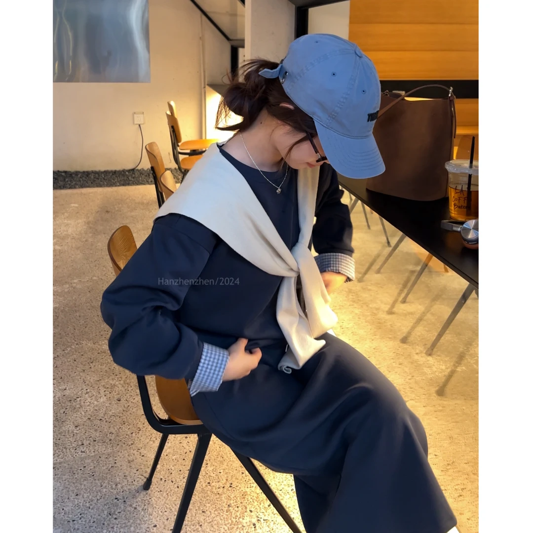 CSF-9371韩国原单东大门韩版时尚小众设计款百搭休闲韩系卫衣套装