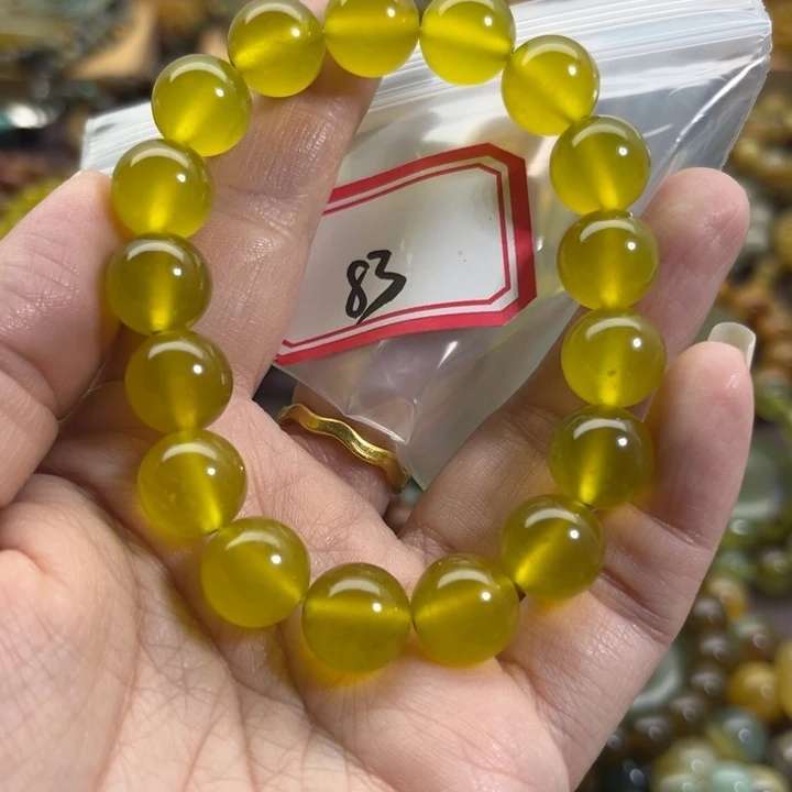 未镶嵌蛇纹石玉手链