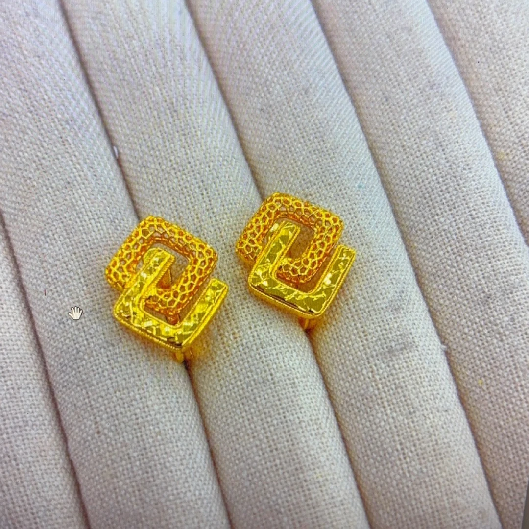 铜合金耳饰 412-20-5爆款时尚百搭女款精美古法气质轻奢