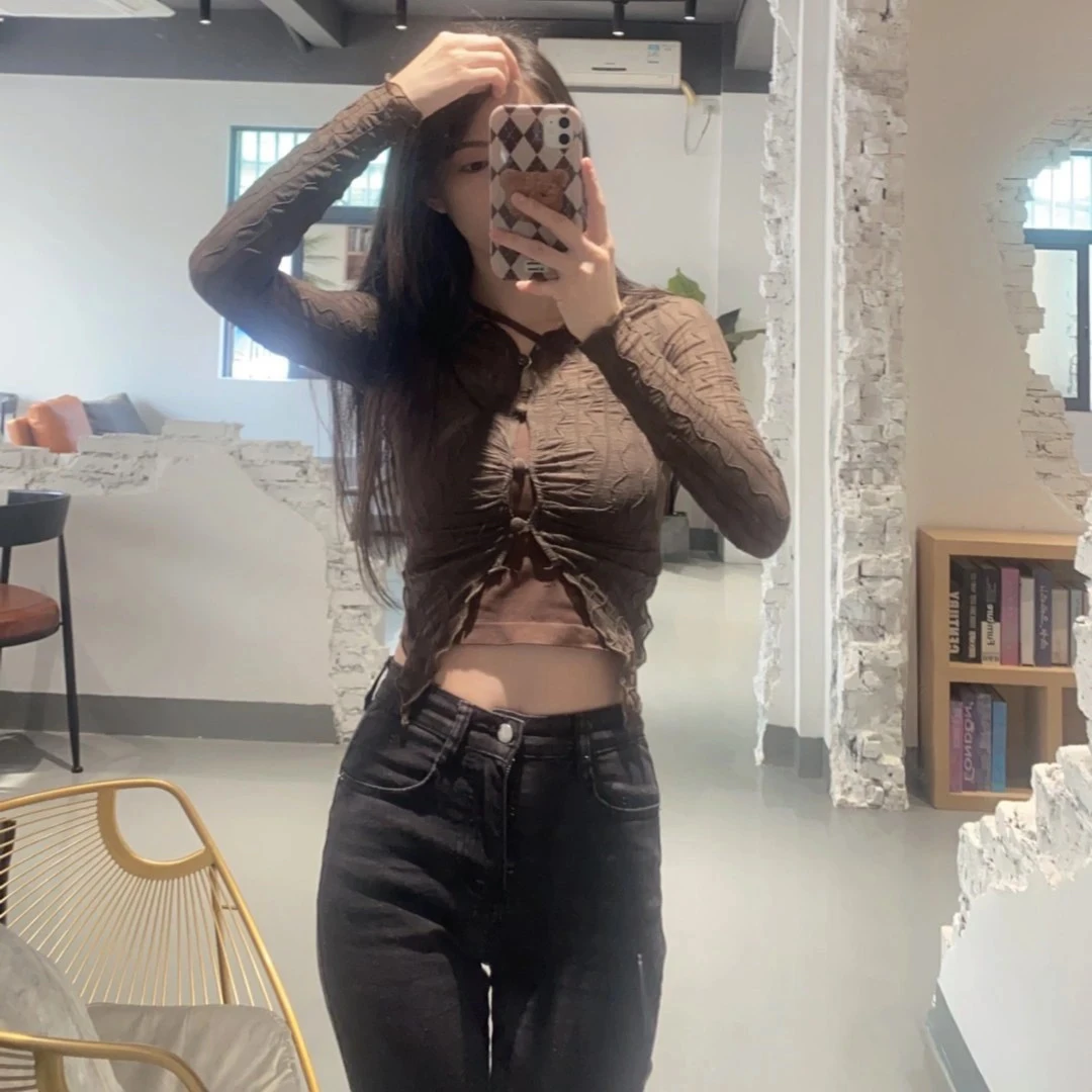 小闪编码 001显瘦简约百搭上衣韩式辣妹好看