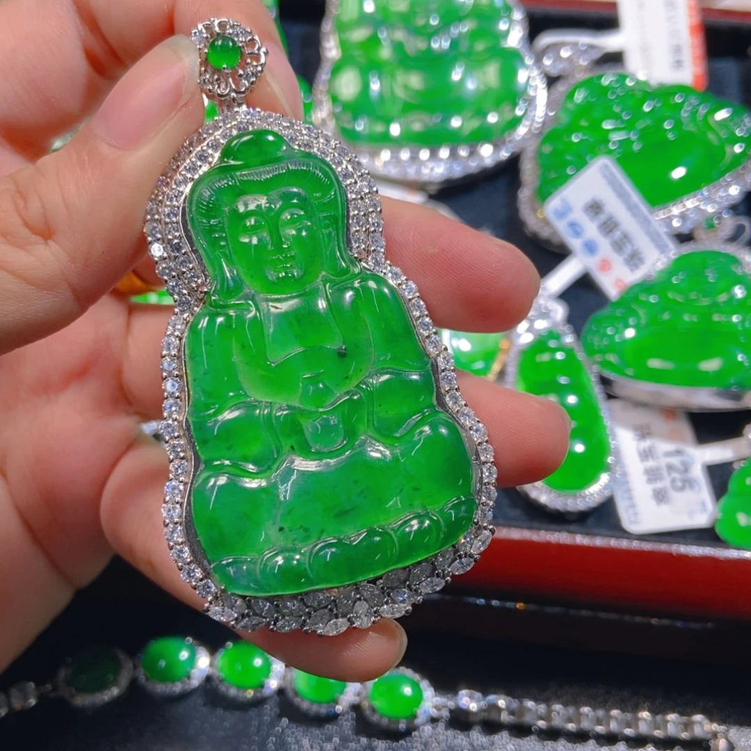 翡翠未镶嵌吊坠(不含链)