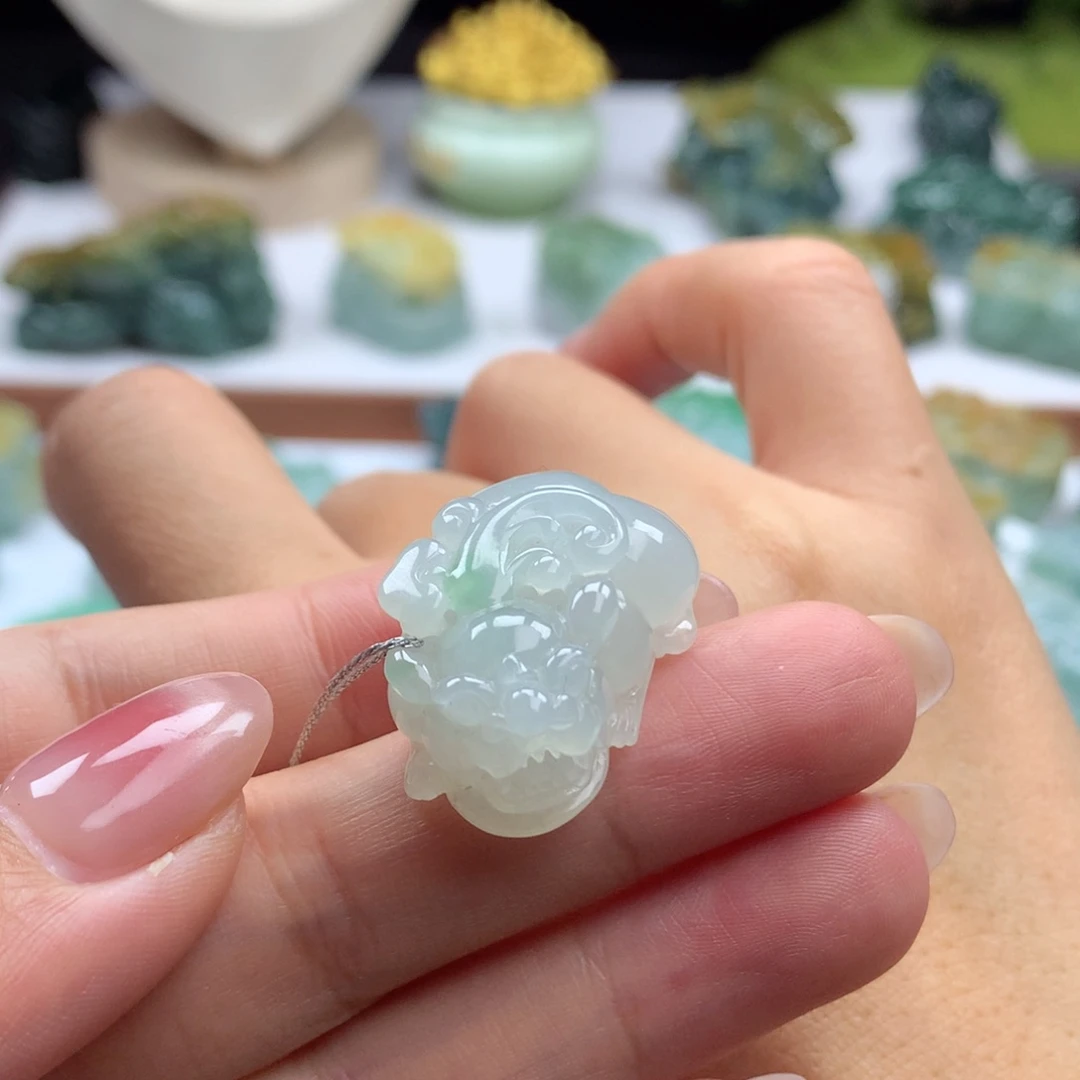 翡翠未镶嵌颈饰A6 翡翠貔貅