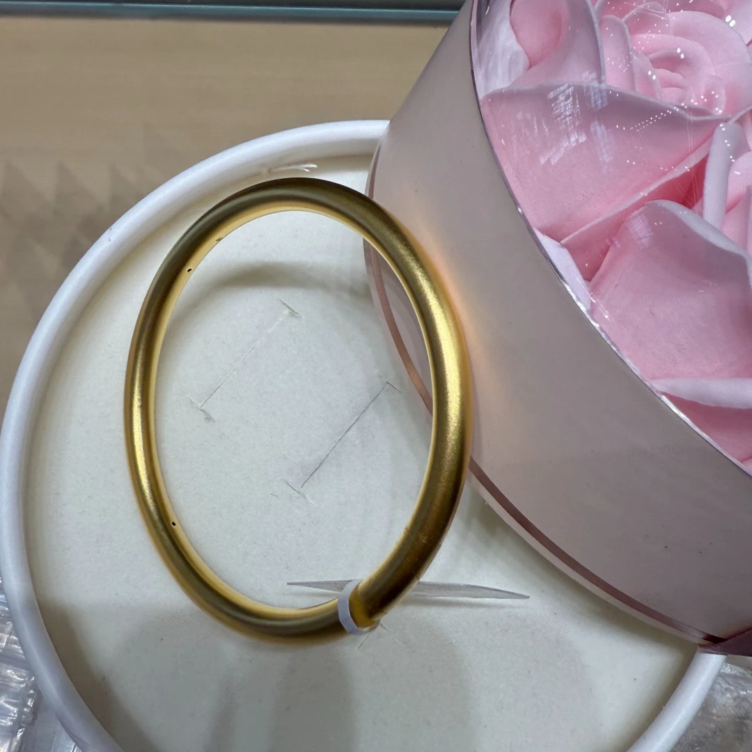 【小馨专享】足金999素圈手镯经典百搭8.15g 58好圈口