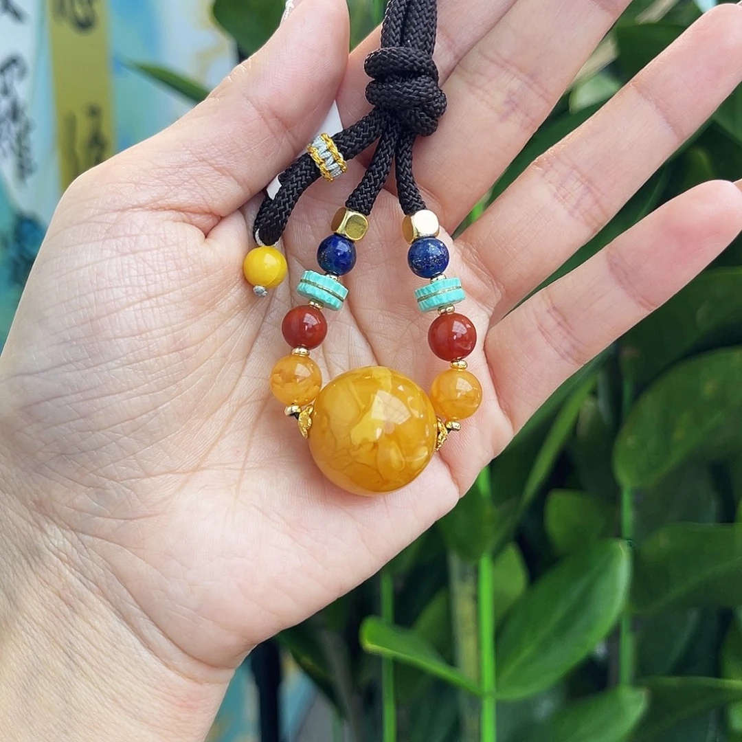 琥珀手链未镶嵌吊坠