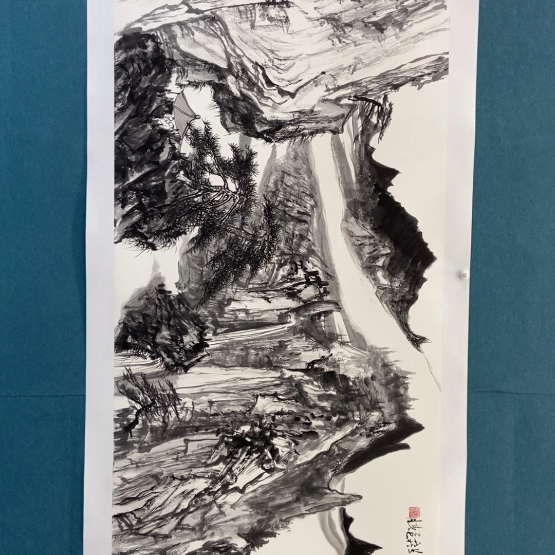 烟***放国画墨鱼精品墨鱼精品