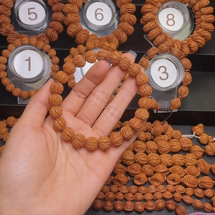 桃核手串金豆手串
