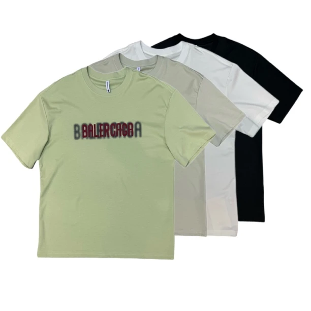 短袖夏季情侣T恤复古潮流半袖宽松休闲纯色673