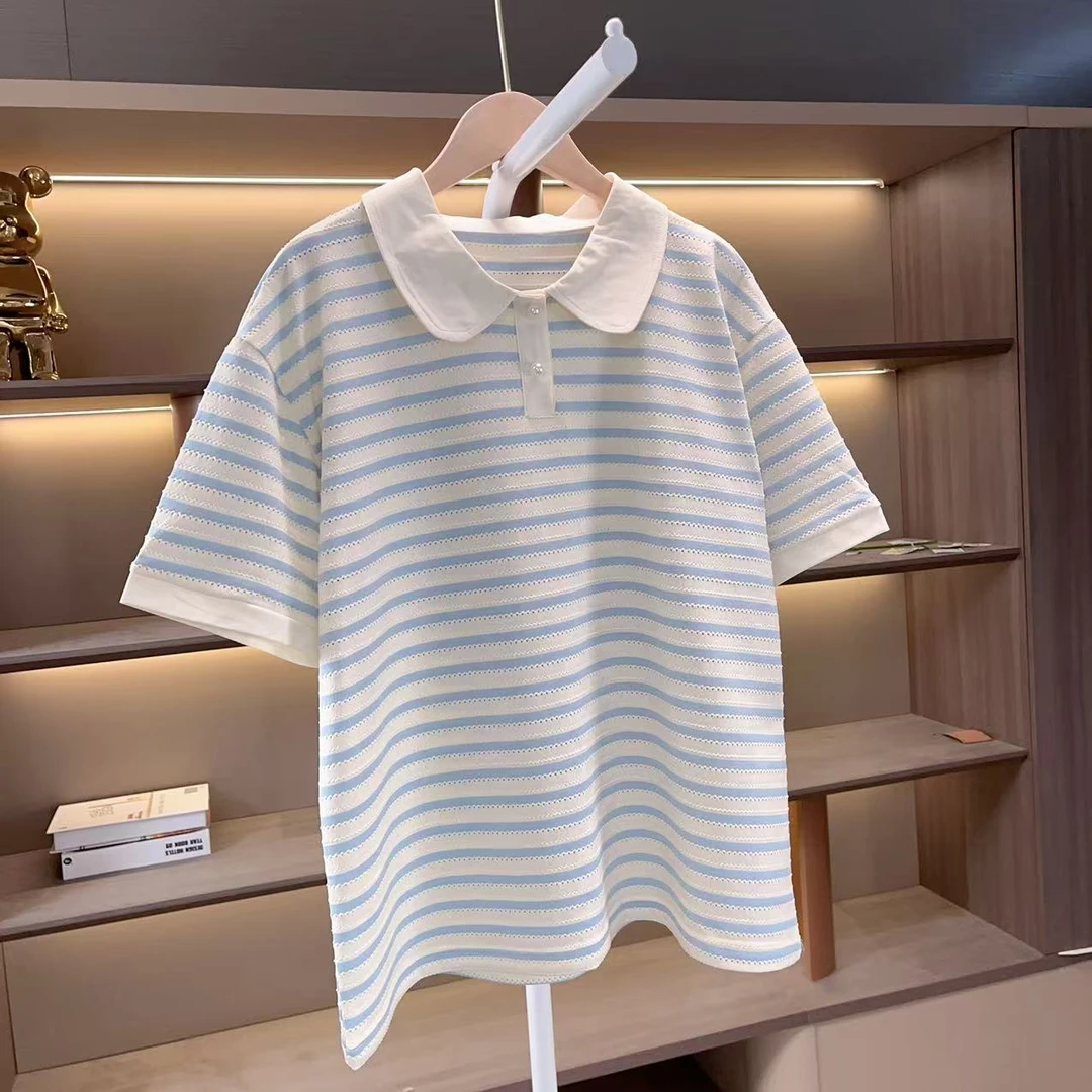 女童短袖T恤夏装2025夏季新款亲子装百搭儿童打底衫上衣25XK206