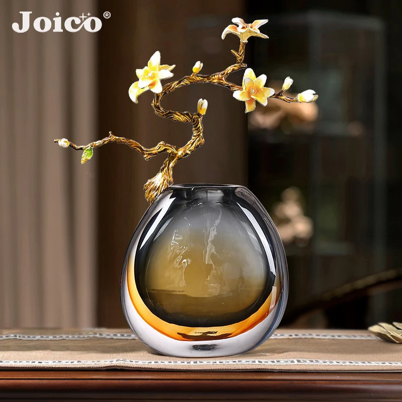 joico瑞士摆件新中式轻奢高档珐琅家居玄关酒柜装饰品