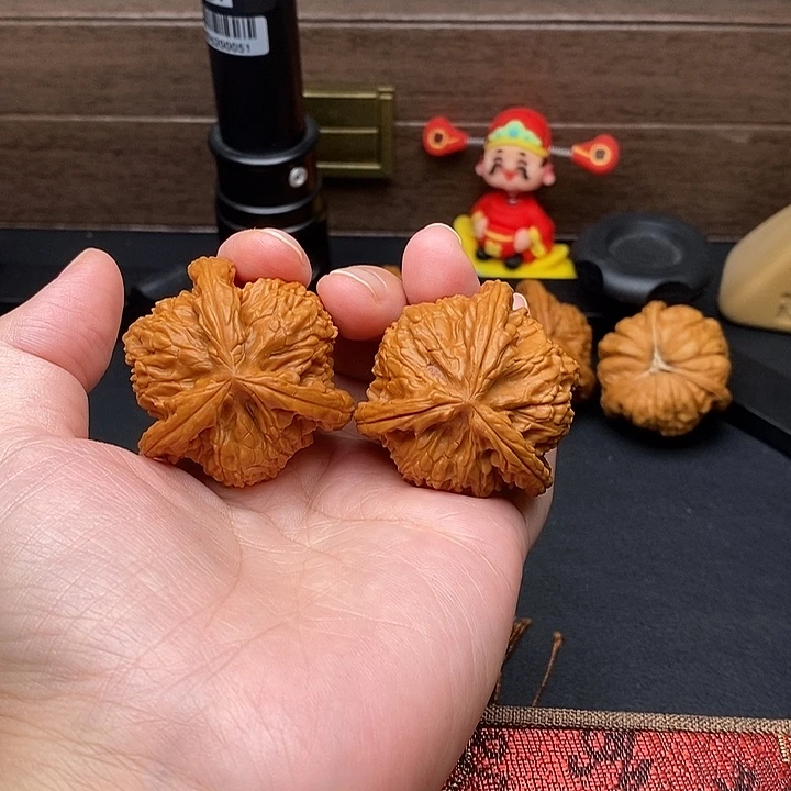 安***福文玩核桃把件白奔